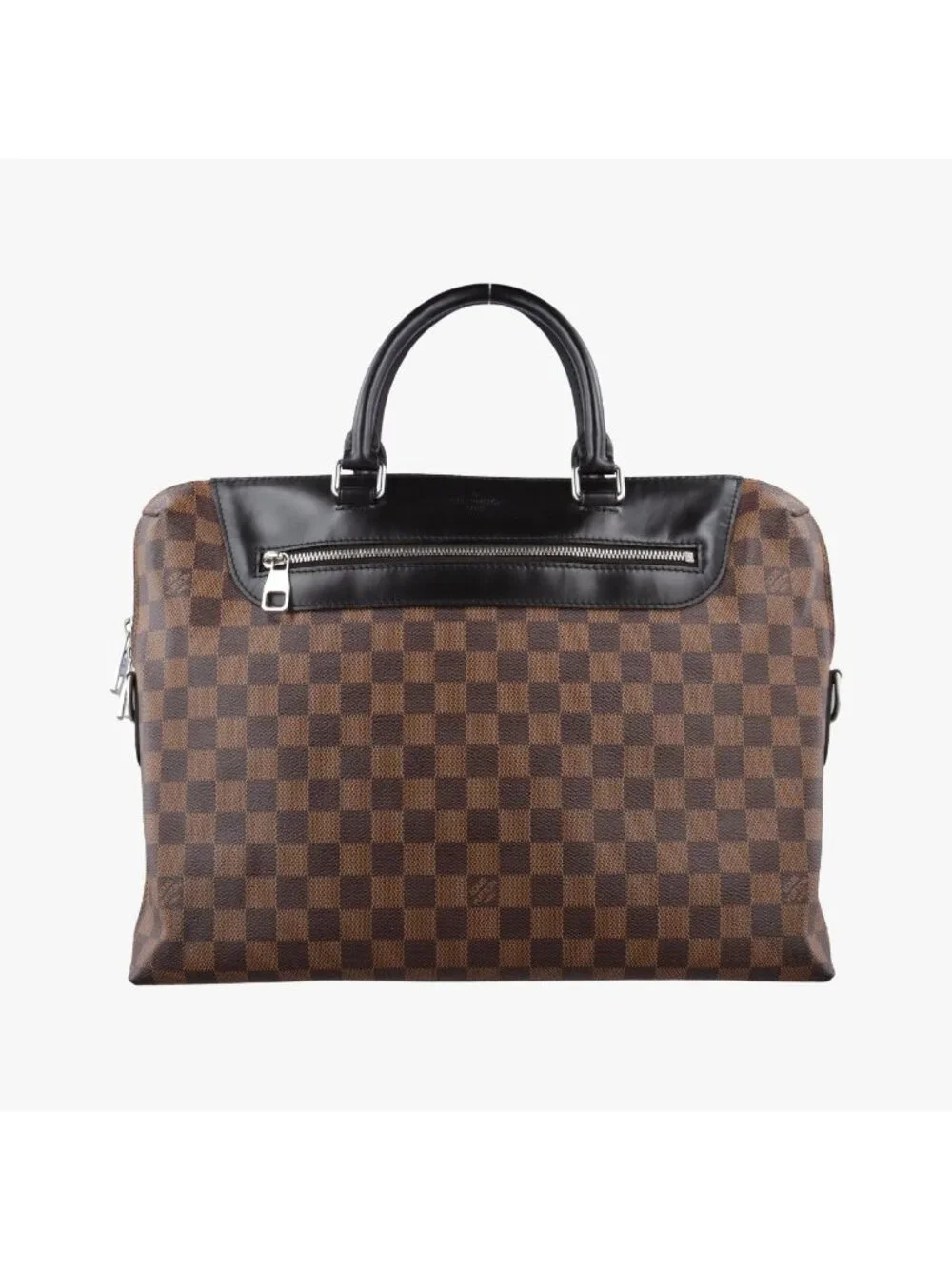 Louis Vuitton Pdj Porte Documents Jules Ebene Noir Damier Canvas Leather